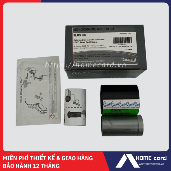 RUY BĂNG MỰC ĐEN IN THẺ NHỰA DATACARD CD119 (533000-053)